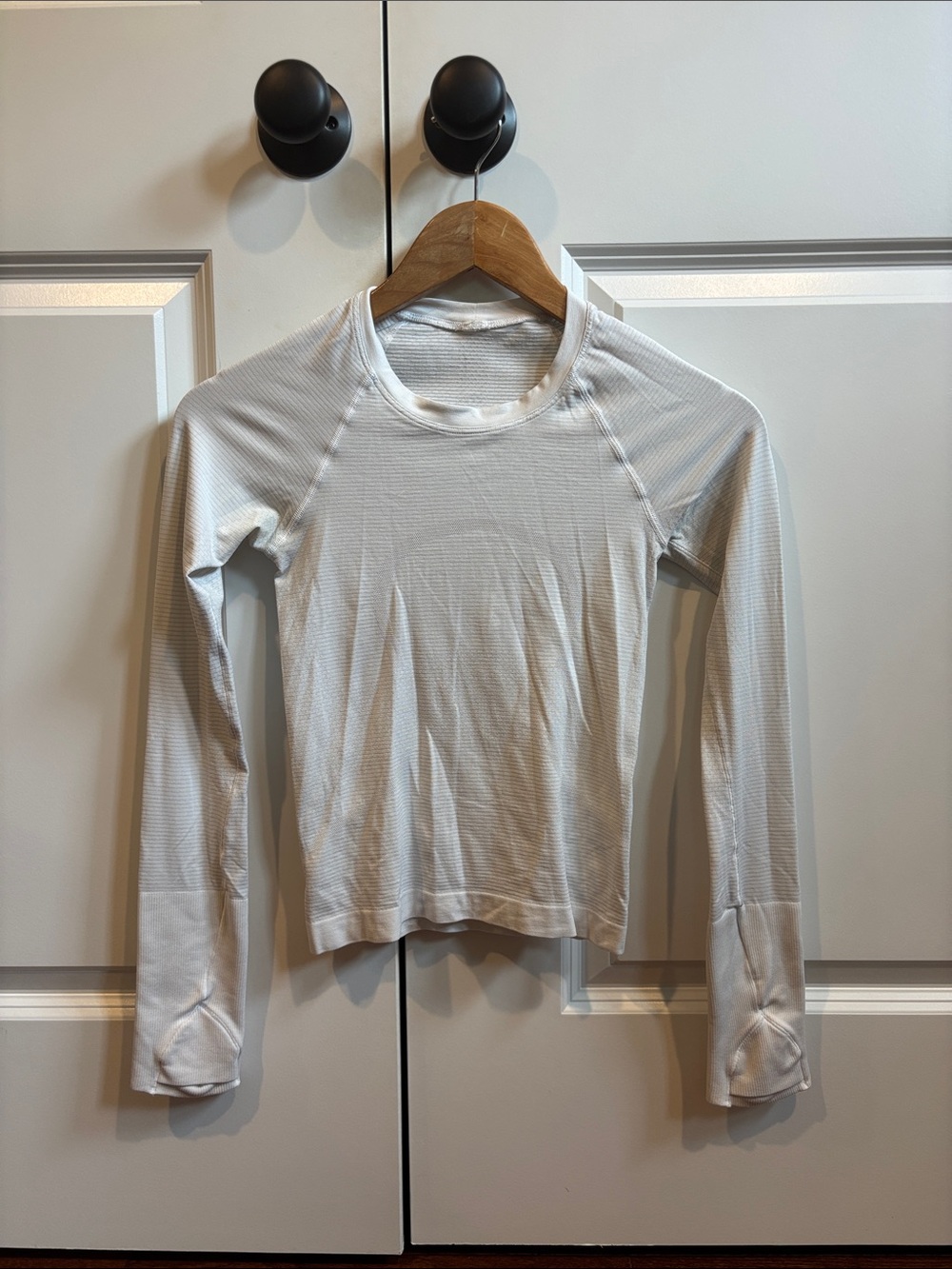 lululemon athletica White Long-Sleeve Performance Top
